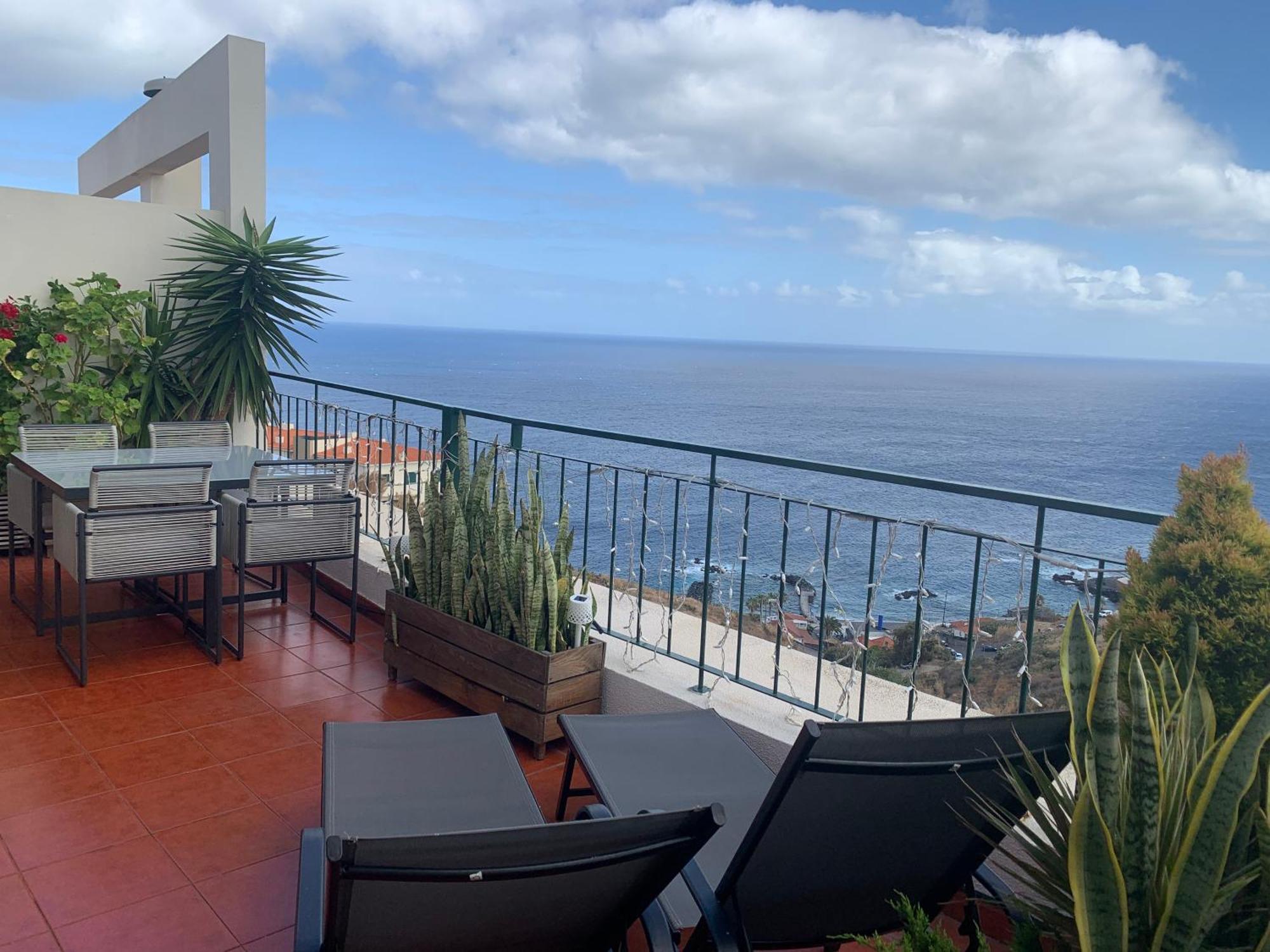 Ferienwohnung Oceanview Penthouse Caniço Exterior foto
